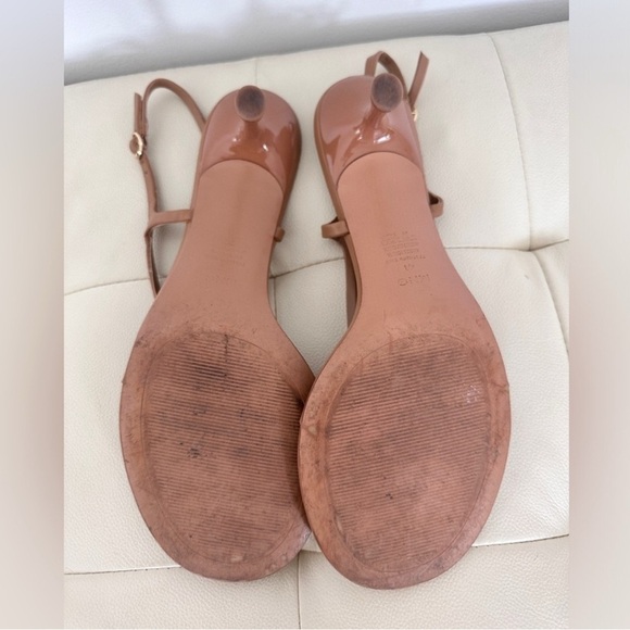 MNG Women's Brown Strappy Leather Kitten Heel
Sandals, Size 41 (US 10) - Picture 7 of 10